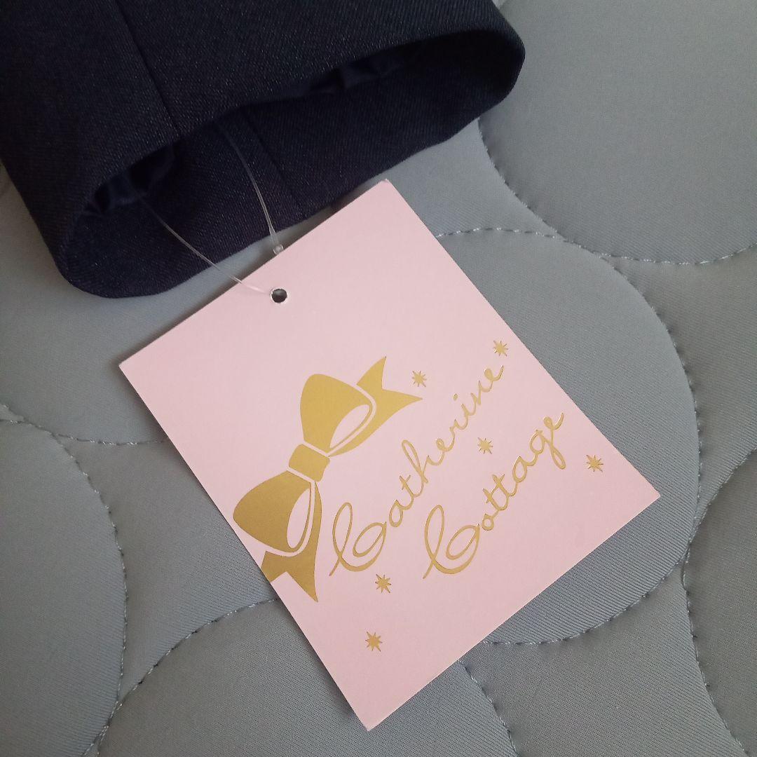 新品 ◆ キャサリンコテージ 濃紺アンサンブル 4点セット 受験　冠婚葬祭