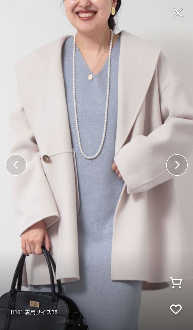 NOLLEY'S　SUPER140リバーショールコート38