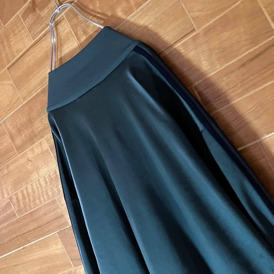 【希少カラー】adidas トラックジャケット　ジャージ　緑　ハイネック　3XO