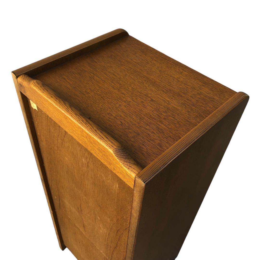 浜本工芸　楢（ナラ）無垢材　電話台　小物収納引き出し付き ハマモトコウゲイ