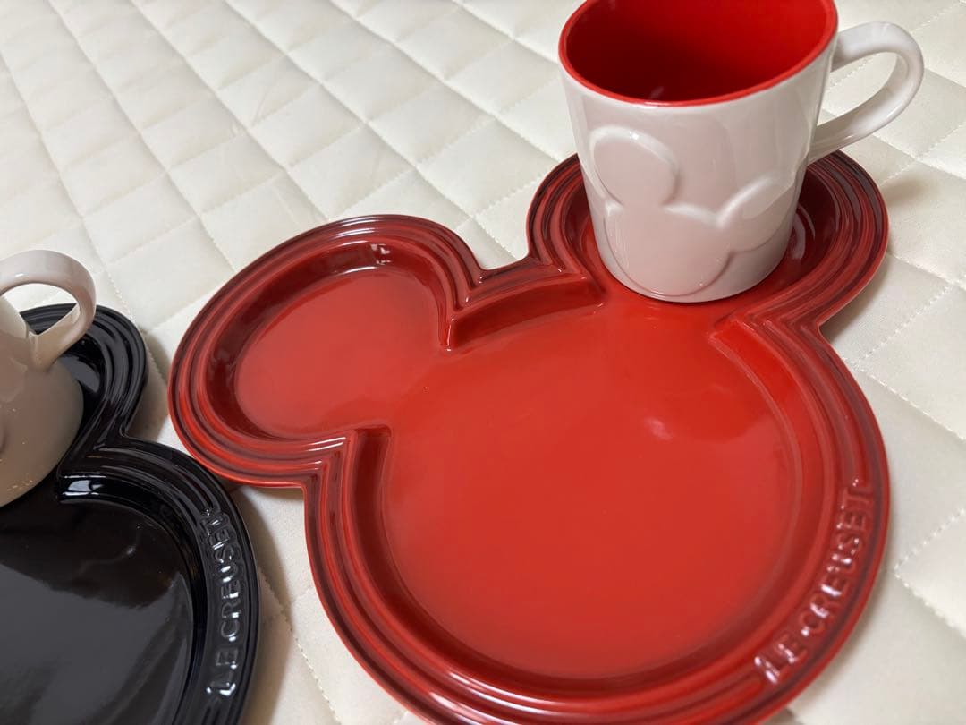 ル・クルーゼ) ミッキーマウステーブルウェアセット　箱無し未使用