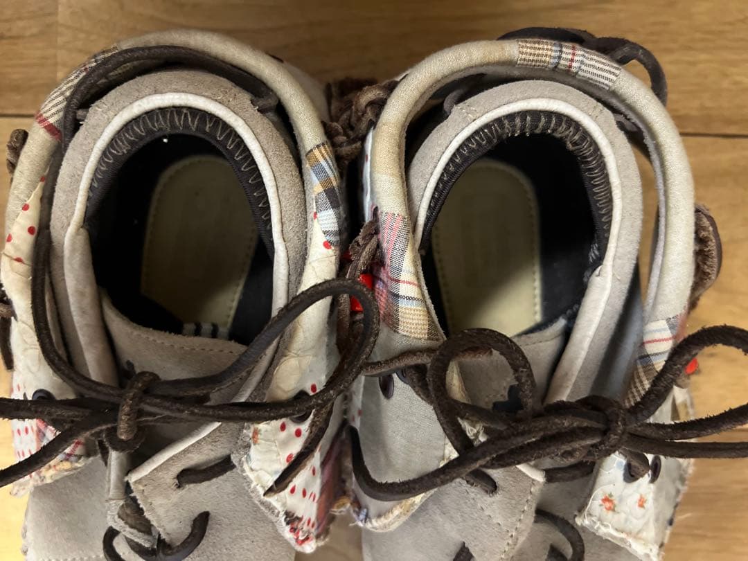 visvim fbt パッチワークベージュ スエード モカシン　サイズ10