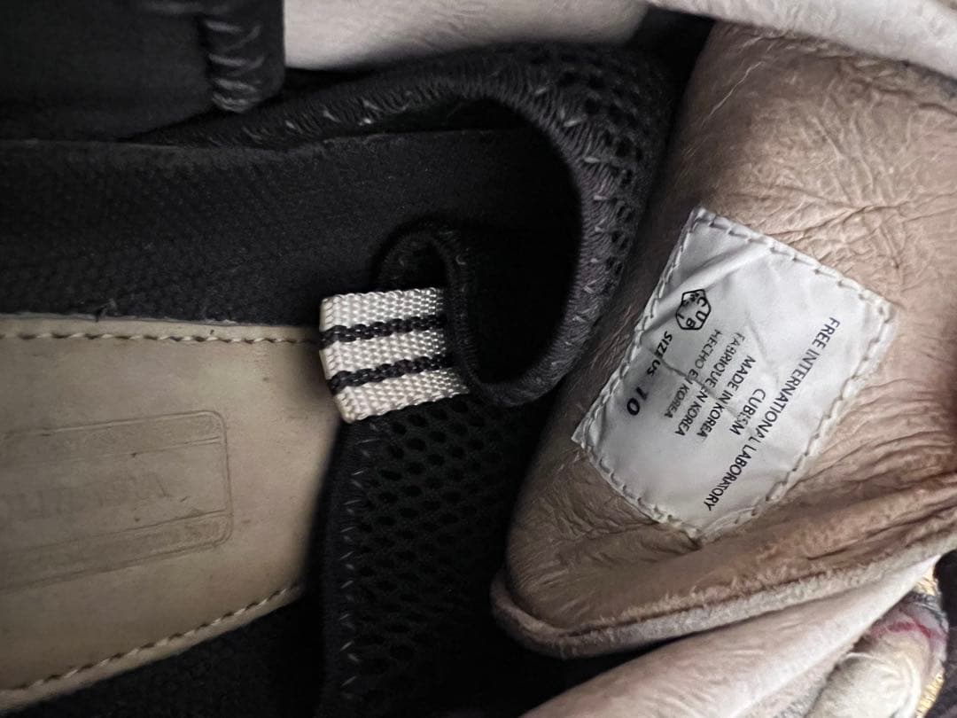 visvim fbt パッチワークベージュ スエード モカシン　サイズ10