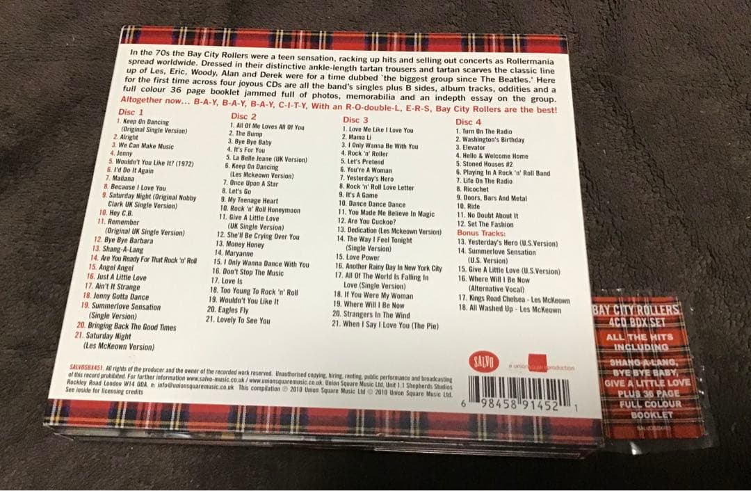 美品❗️究極アンソロジー4CD『ベイ・シティ・ローラーズ/Rollermania』