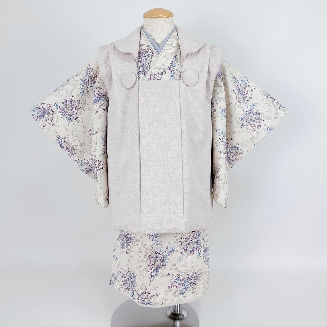 あす★［かすみ草］羽織袴3点セット ハンドメイドꕤ七五三 5歳 男の子