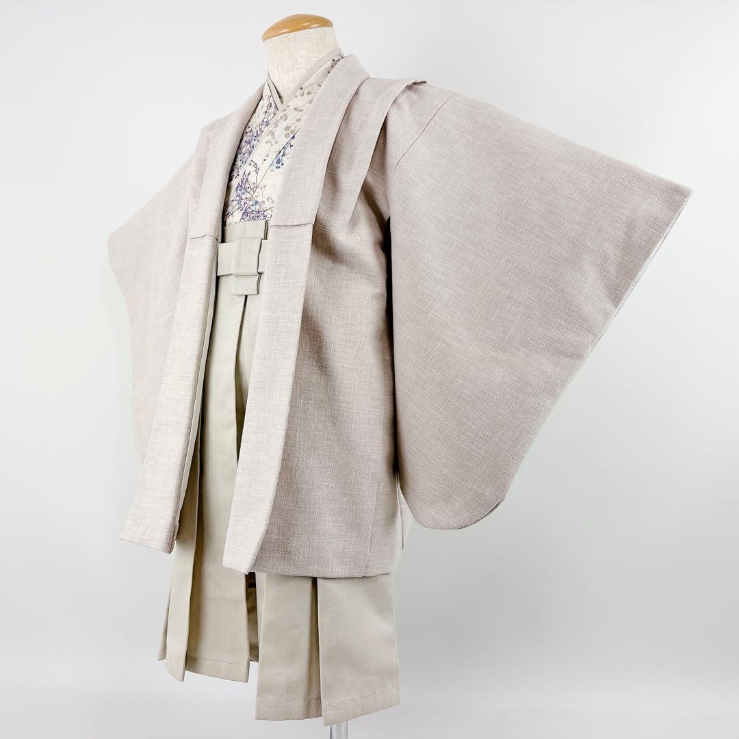 あす★［かすみ草］羽織袴3点セット ハンドメイドꕤ七五三 5歳 男の子