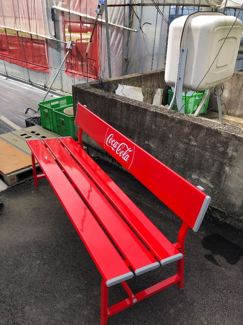Coca-Cola ロゴ入ベンチ