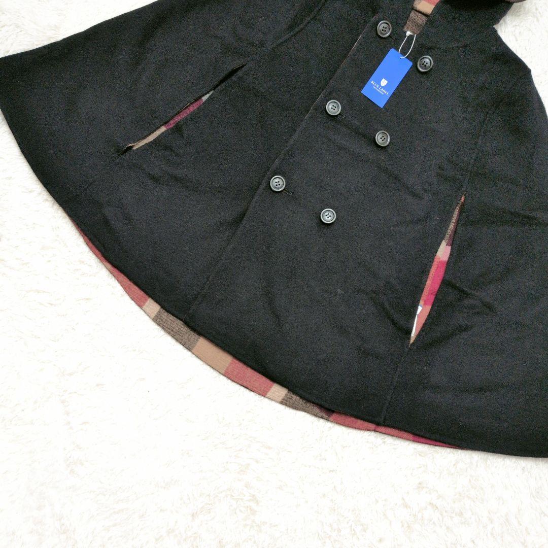 【未使用 タグ付き】ブルーレーベルクレストブリッジ　リバーシブル　ポンチョ　38