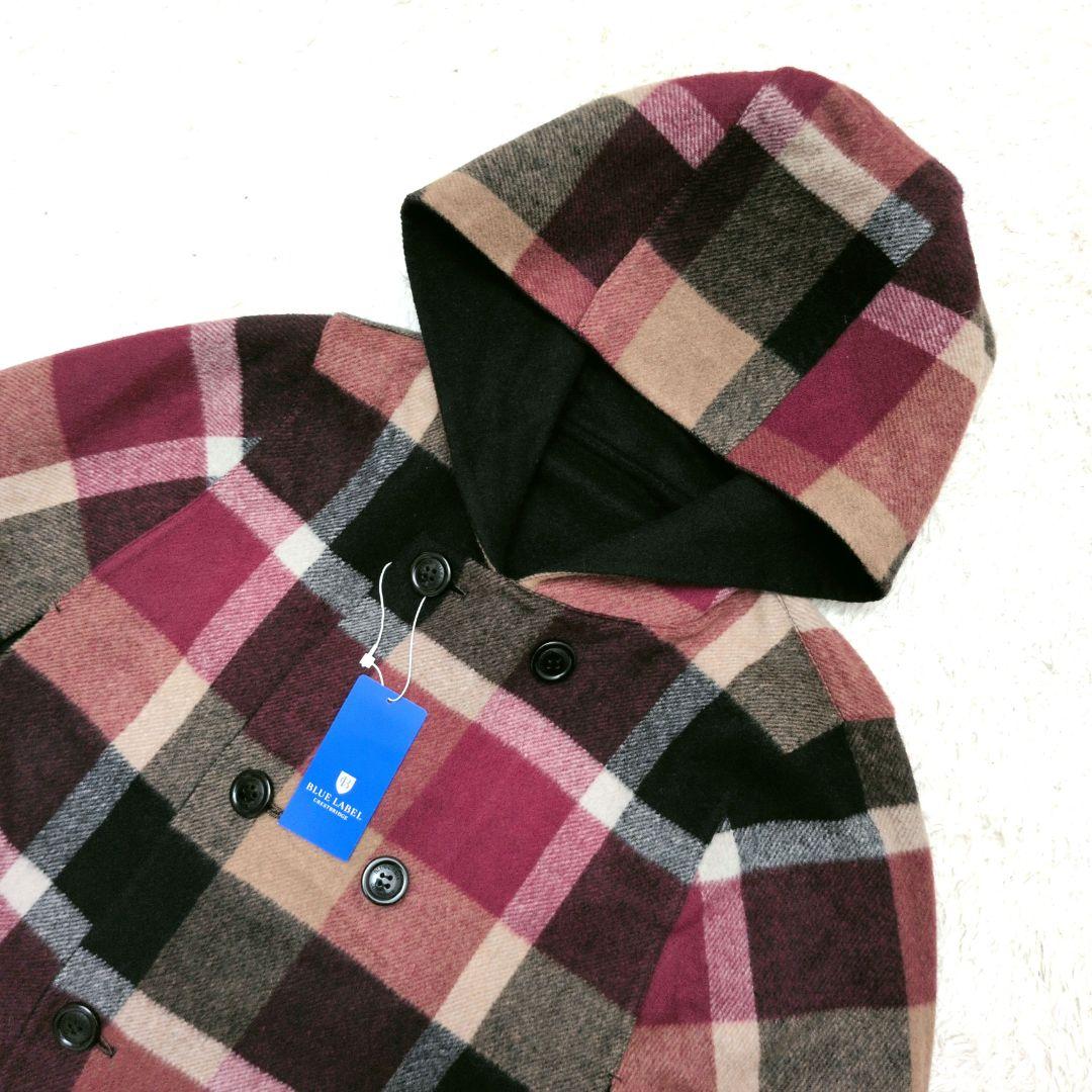 【未使用 タグ付き】ブルーレーベルクレストブリッジ　リバーシブル　ポンチョ　38