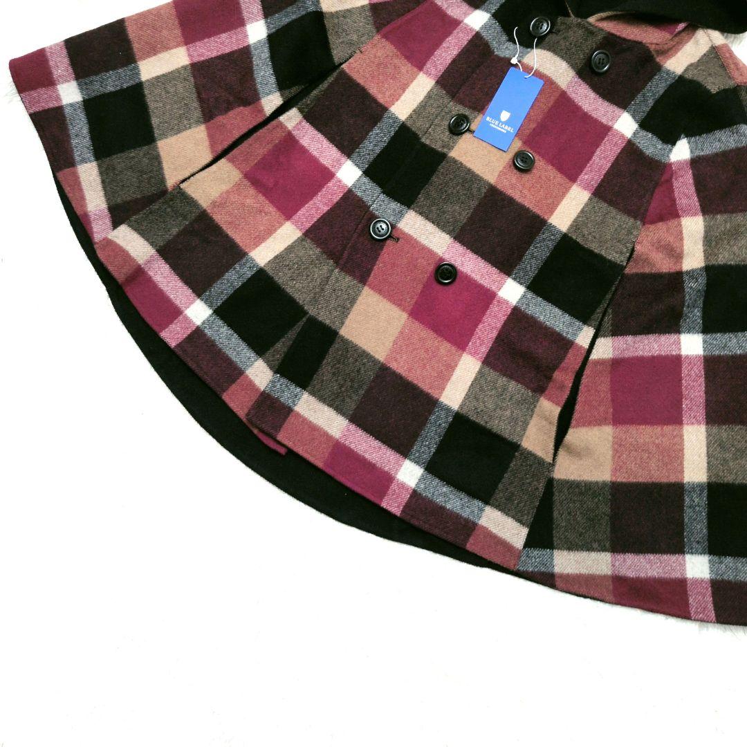 【未使用 タグ付き】ブルーレーベルクレストブリッジ　リバーシブル　ポンチョ　38