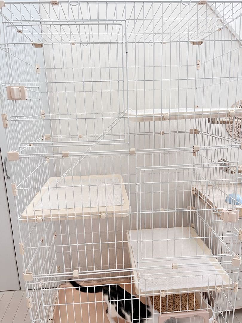 RAKU 猫 ケージ キャスター付