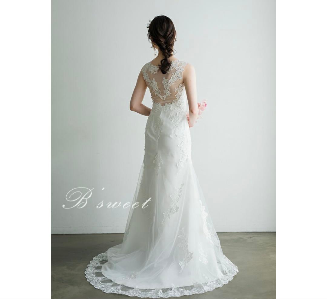 B'sweet レースバック ウェディングドレス　結婚式前撮りフォトウエディング