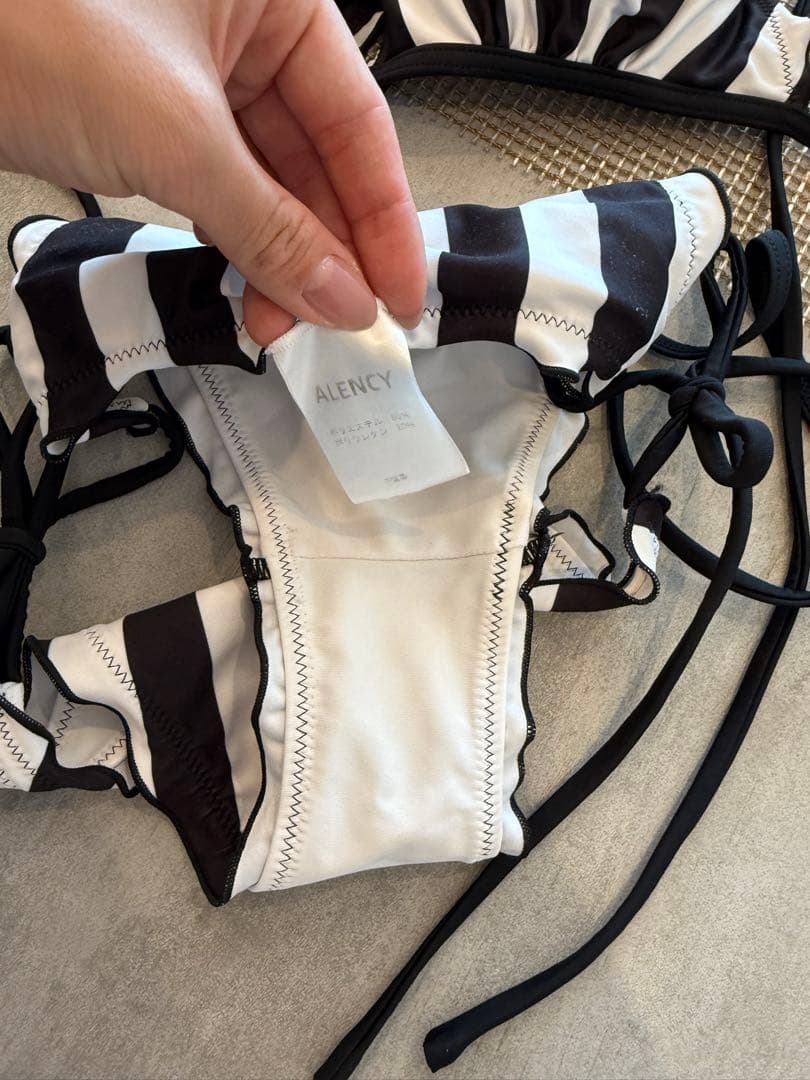 【ALENCY】ストライプビキニ