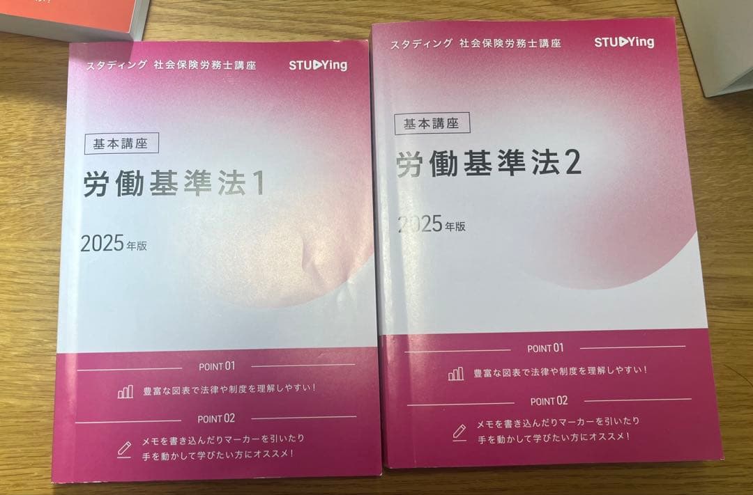 スタディング 社会保険労務士講座2025年度テキスト20冊社労士STUDYing