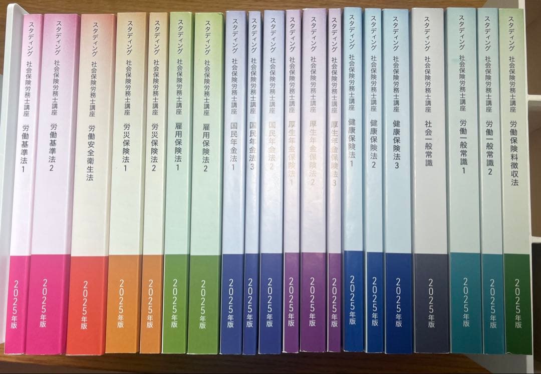 スタディング 社会保険労務士講座2025年度テキスト20冊社労士STUDYing