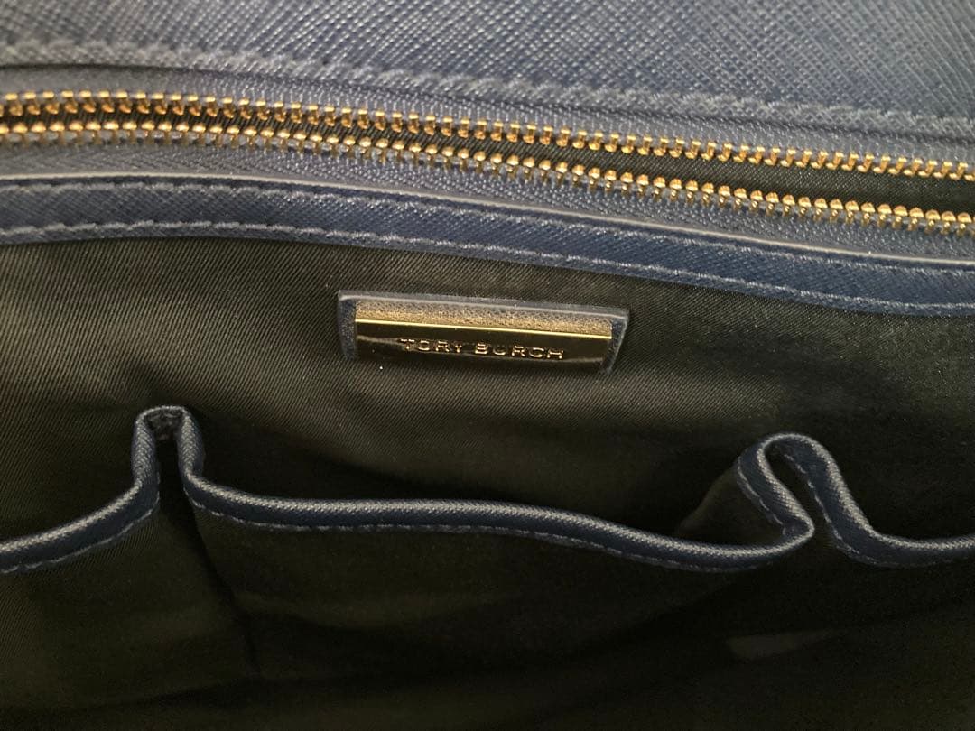 トリーバーチ　トートバッグ　ネイビー