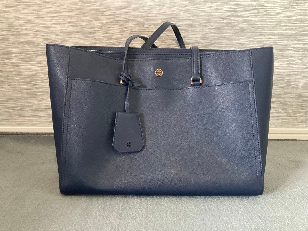 トリーバーチ　トートバッグ　ネイビー
