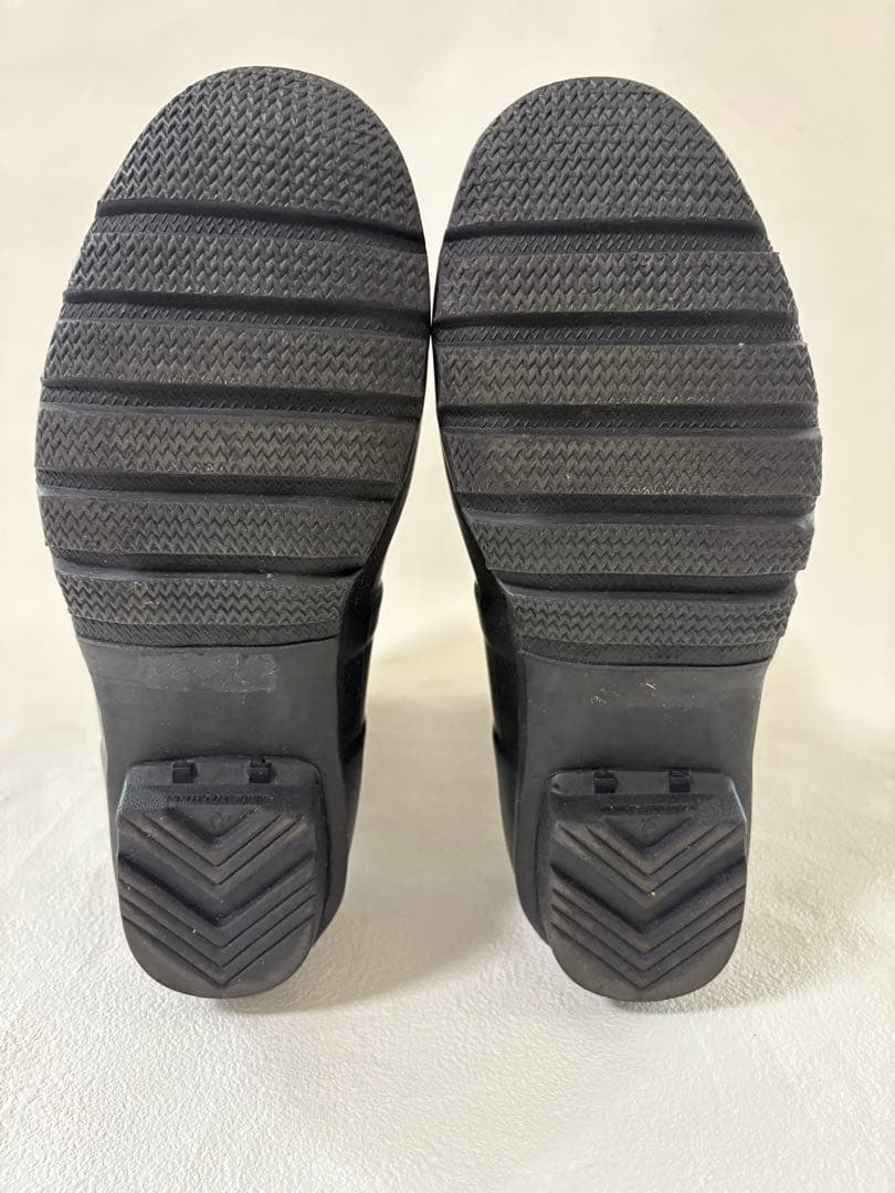 HUNTER ブラック 長靴 バックル付UK8黒