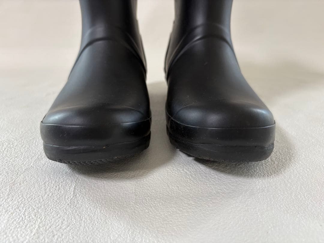 HUNTER ブラック 長靴 バックル付UK8黒