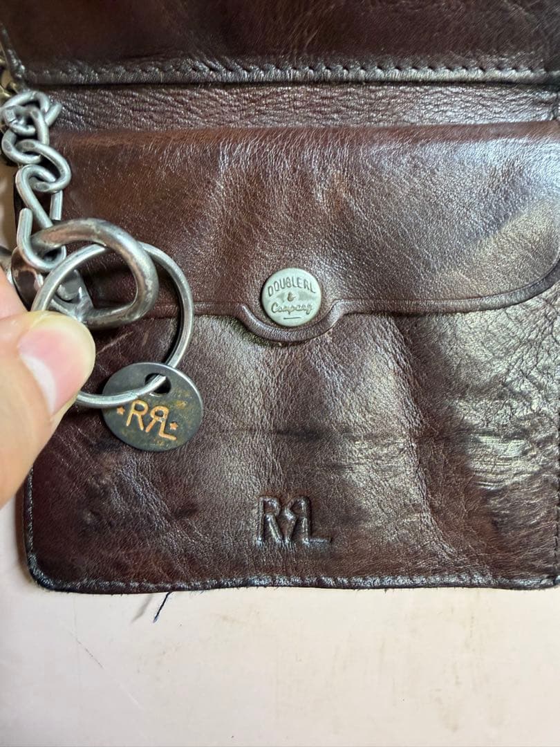RRL 希少 チェーン付き コンチョ ウォレット 新品 未使用品 タグ付き 財布