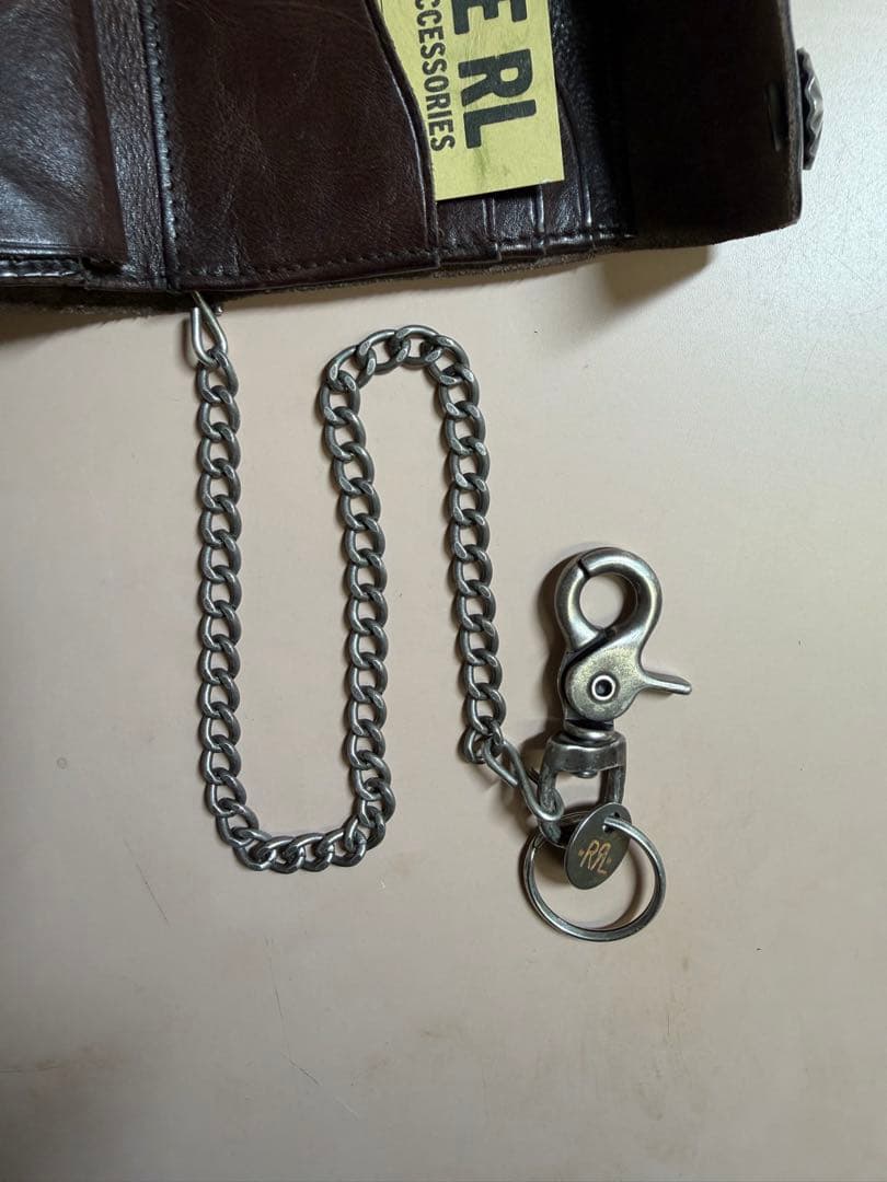 RRL 希少 チェーン付き コンチョ ウォレット 新品 未使用品 タグ付き 財布