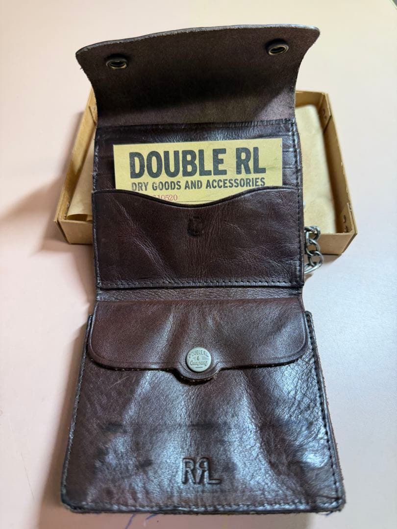 RRL 希少 チェーン付き コンチョ ウォレット 新品 未使用品 タグ付き 財布