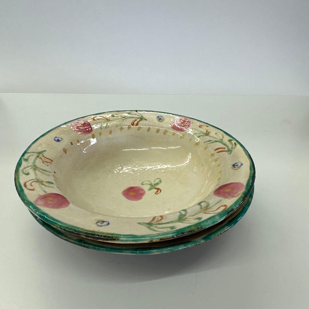 伊藤聡信　色絵スペイン鉢2枚セット