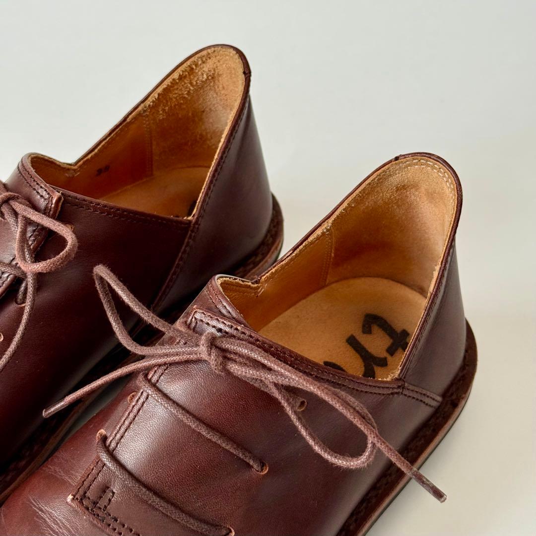 n*o様 trippen Haferl 39 箱あり ブラウンレザー レースアッ