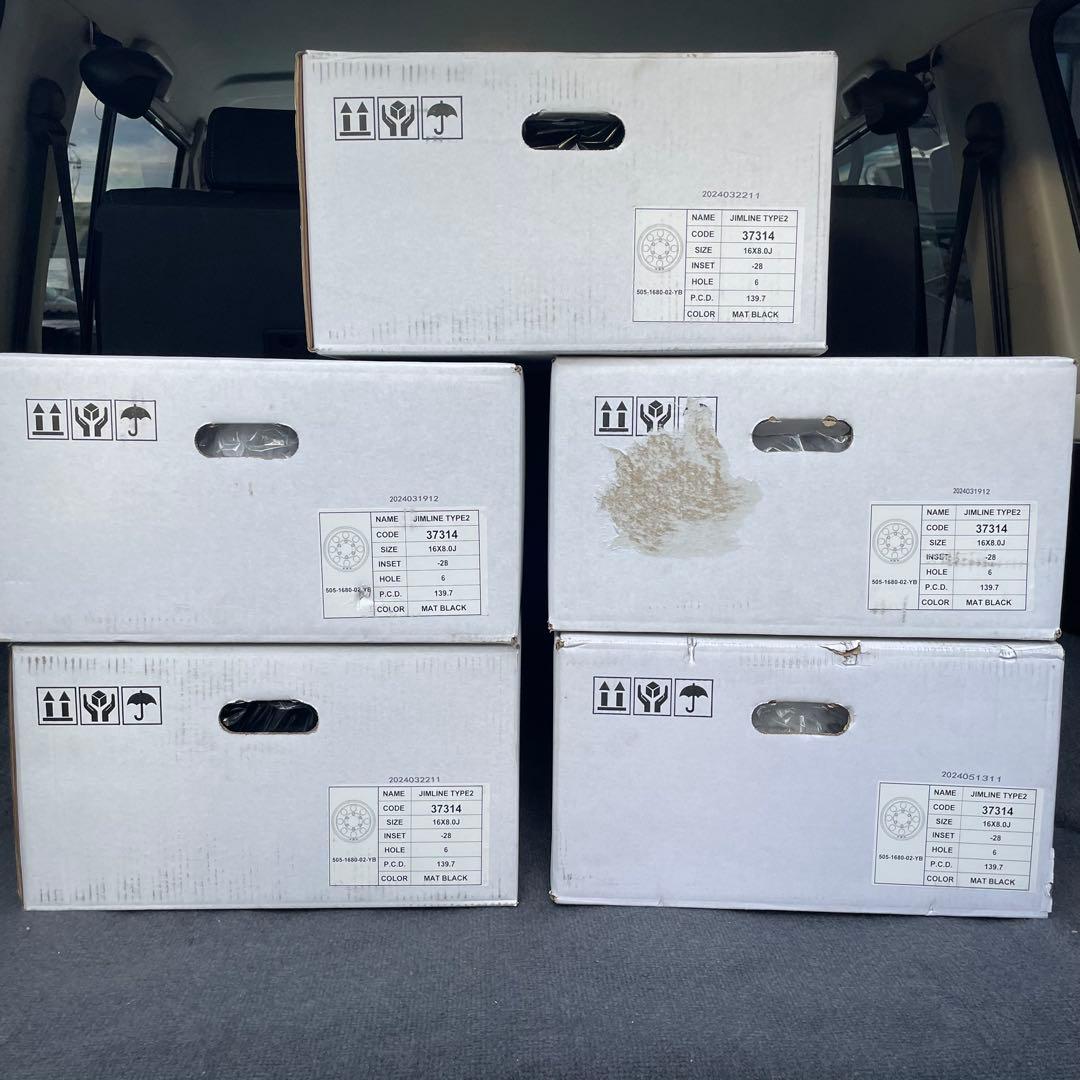 JIMLINE TYPE2 16インチマットブラック6H139.7/8J/-28