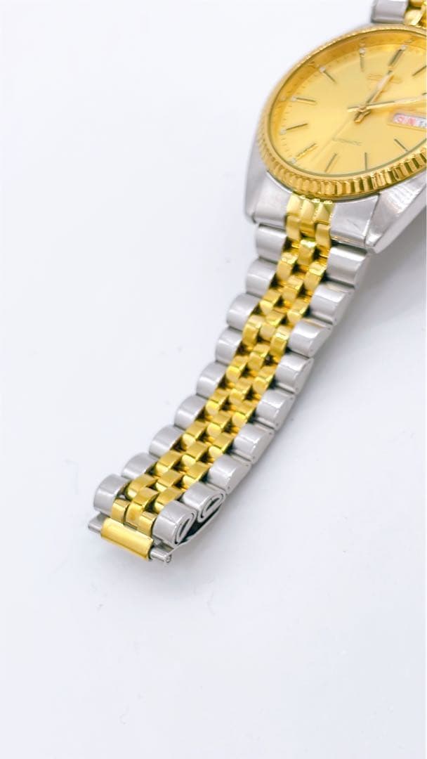【稼働】SEIKO 5 7S26-0500 裏スケ デイデイト 状態良好