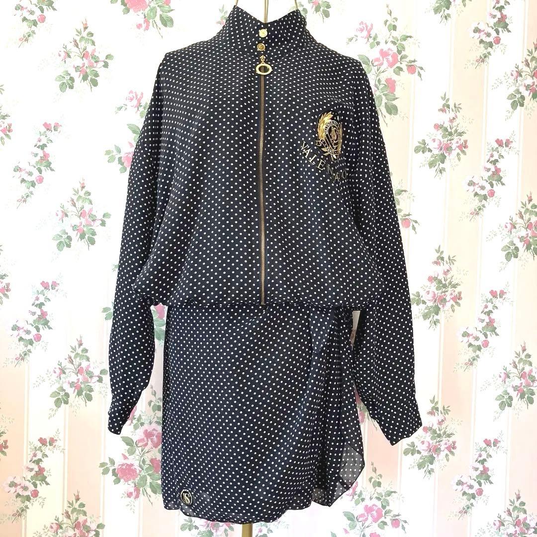 【バレンザ・ポー】　美品　ゴルフウェア　ブルゾン＆キュロットスカート　透け感