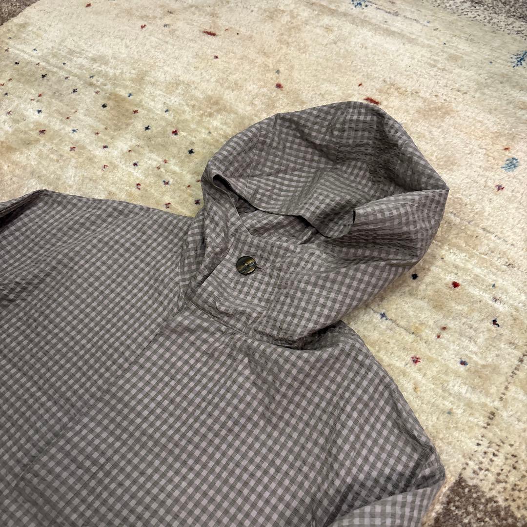 ヨーガンレール　コート　薄手　チェック柄　シルク100％