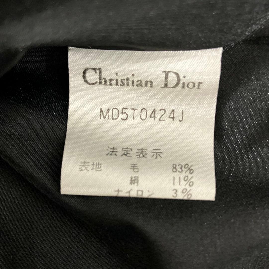 Christian Dior テーラードジャケット ダブル　シルク混　9号