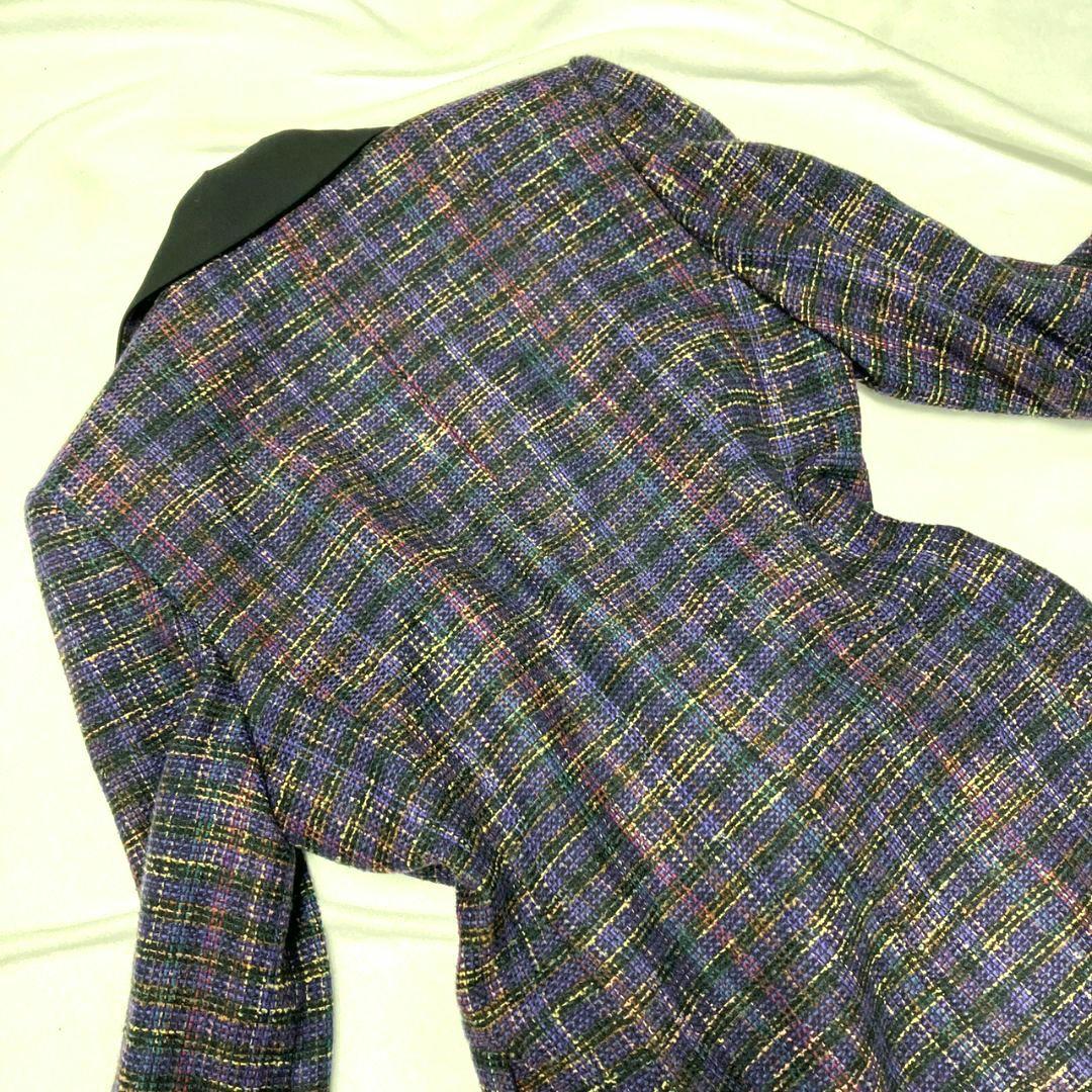 Christian Dior テーラードジャケット ダブル　シルク混　9号