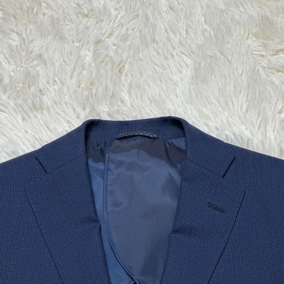 スーツカンパニー　高級カノニコ社製生地　スーツ上下　ネイビー　A5