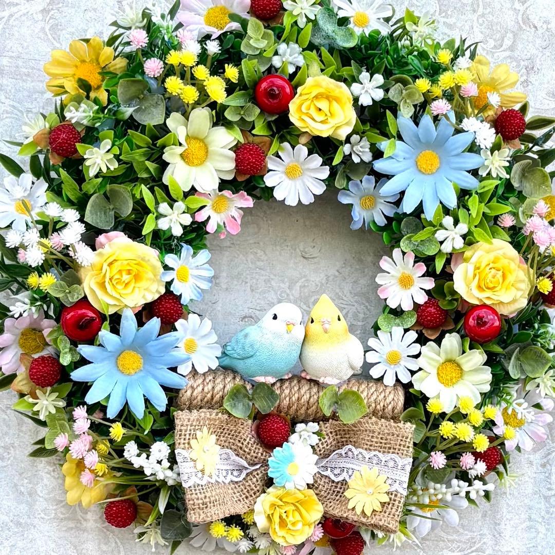 ソラ♡ハート型♡苺フルーツ　フラワーリース