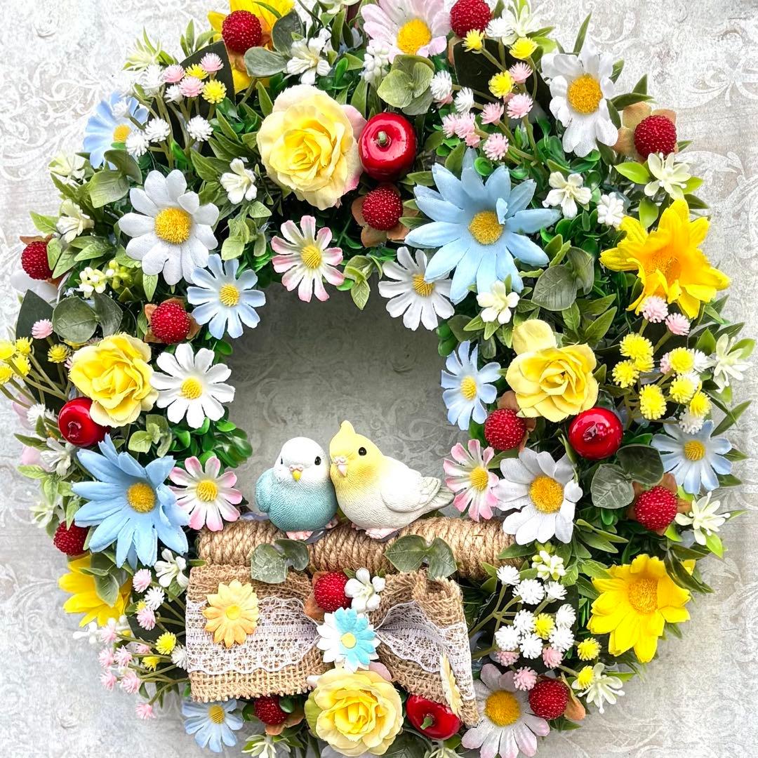 ソラ♡ハート型♡苺フルーツ　フラワーリース