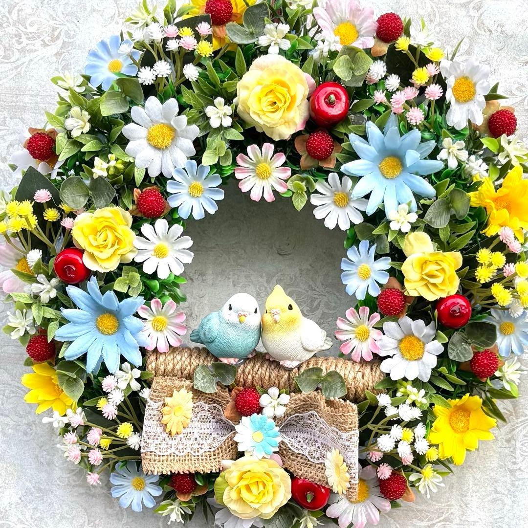 ソラ♡ハート型♡苺フルーツ　フラワーリース