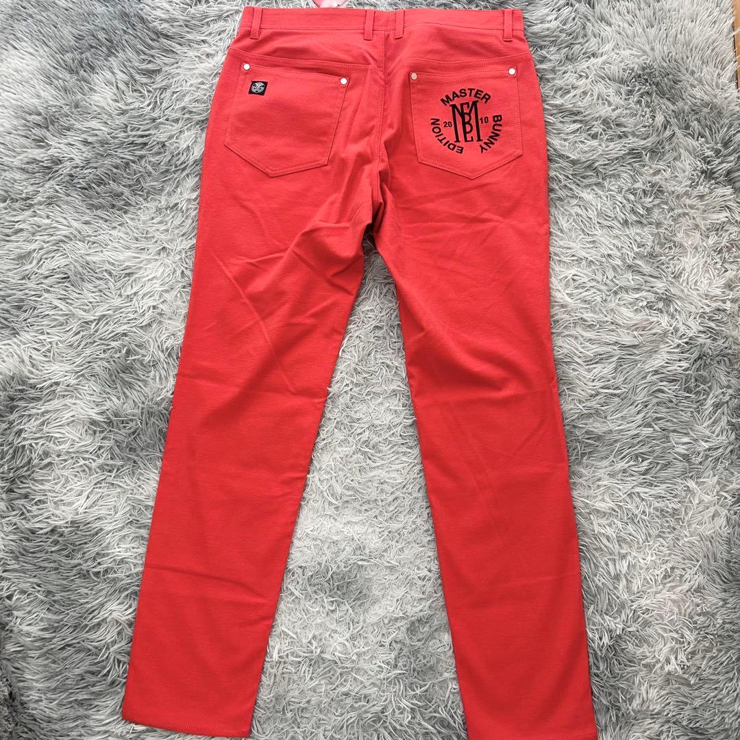 新品　マスターバニーエディション　パンツ　ストレッチ　起毛　オレンジ　サイズ6