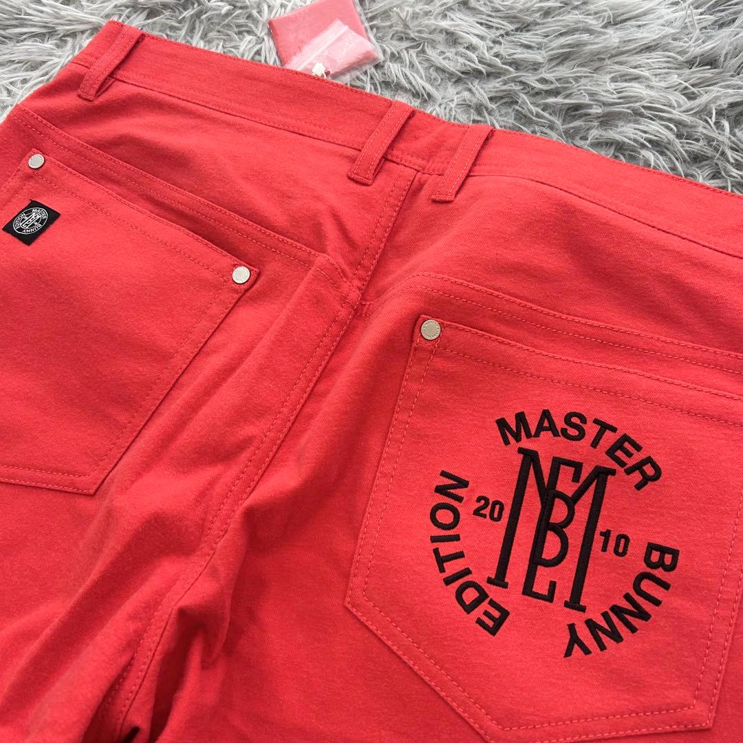 新品　マスターバニーエディション　パンツ　ストレッチ　起毛　オレンジ　サイズ6