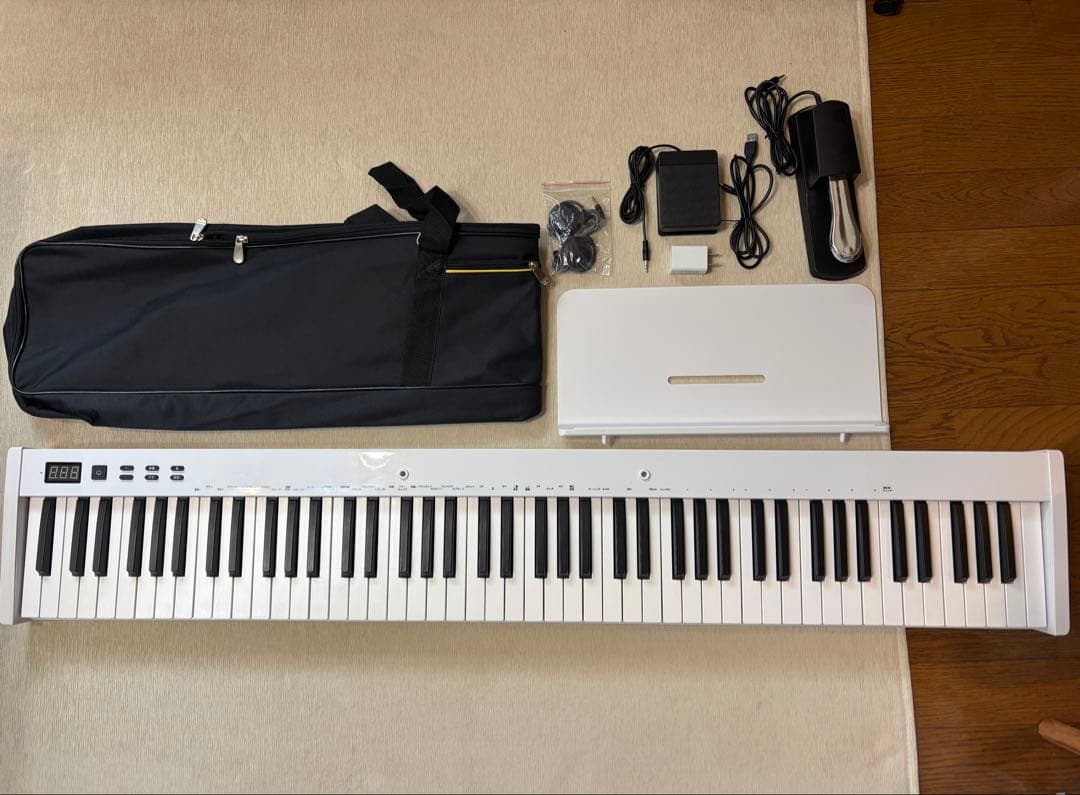 ニコマク 88鍵盤 電子ピアノ NIKOMAKU SWAN-S ホワイト