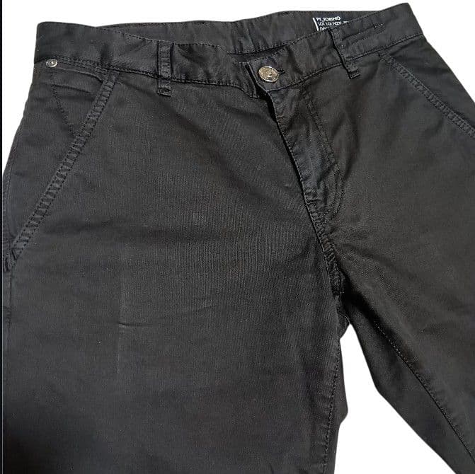 PT TORINO Grunge ブラック コットンスラックス チノパン 30