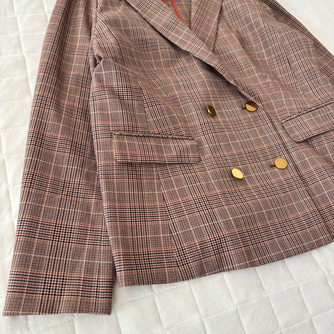 極美品！Rose Tiaraローズティアラ（42）金釦ダブルボタンジャケット