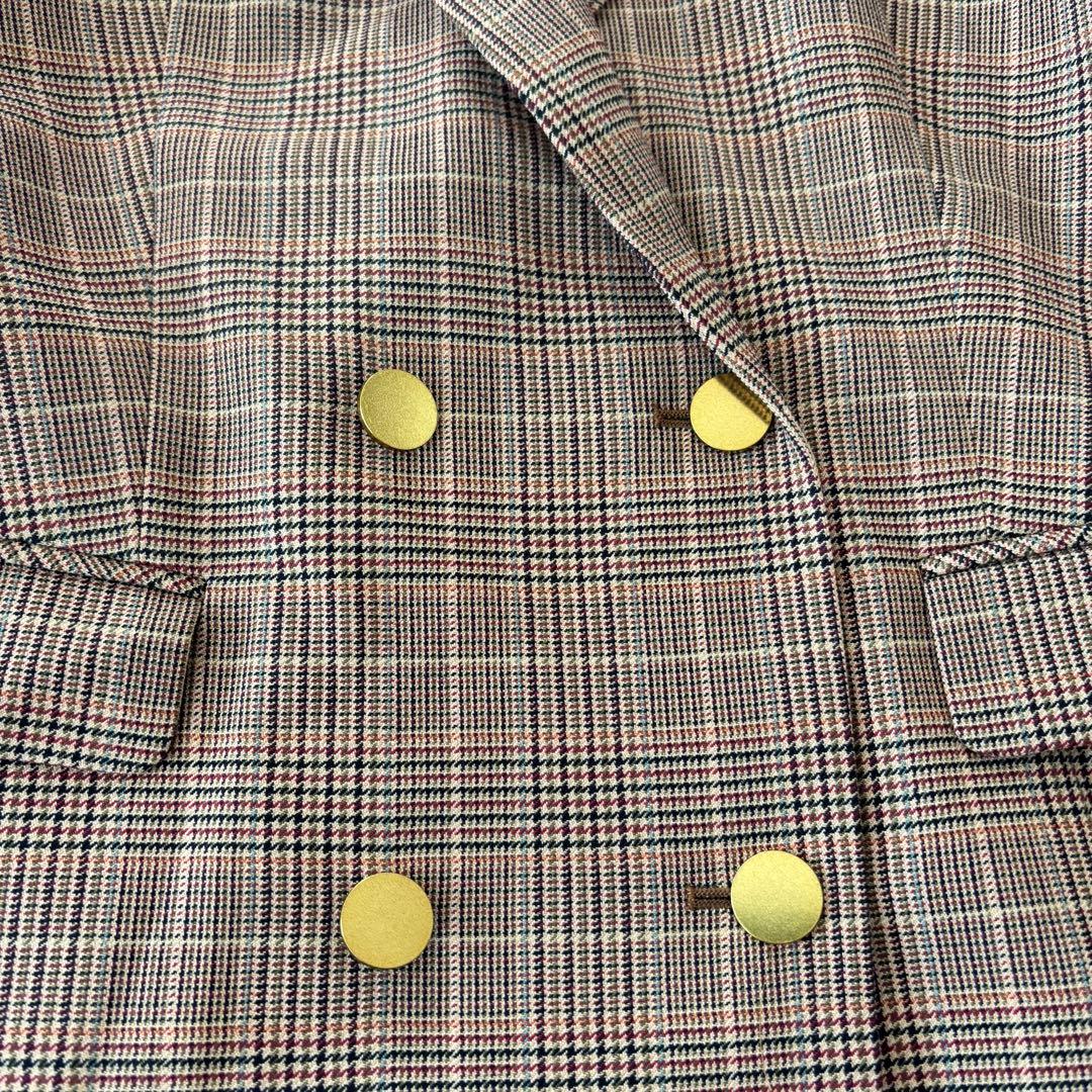 極美品！Rose Tiaraローズティアラ（42）金釦ダブルボタンジャケット