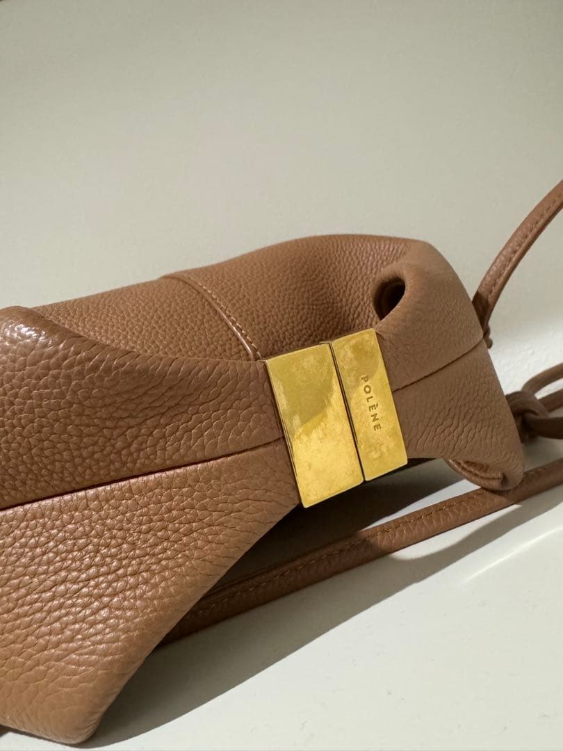 POLÈNE Béni ブラウン ショルダーバッグ