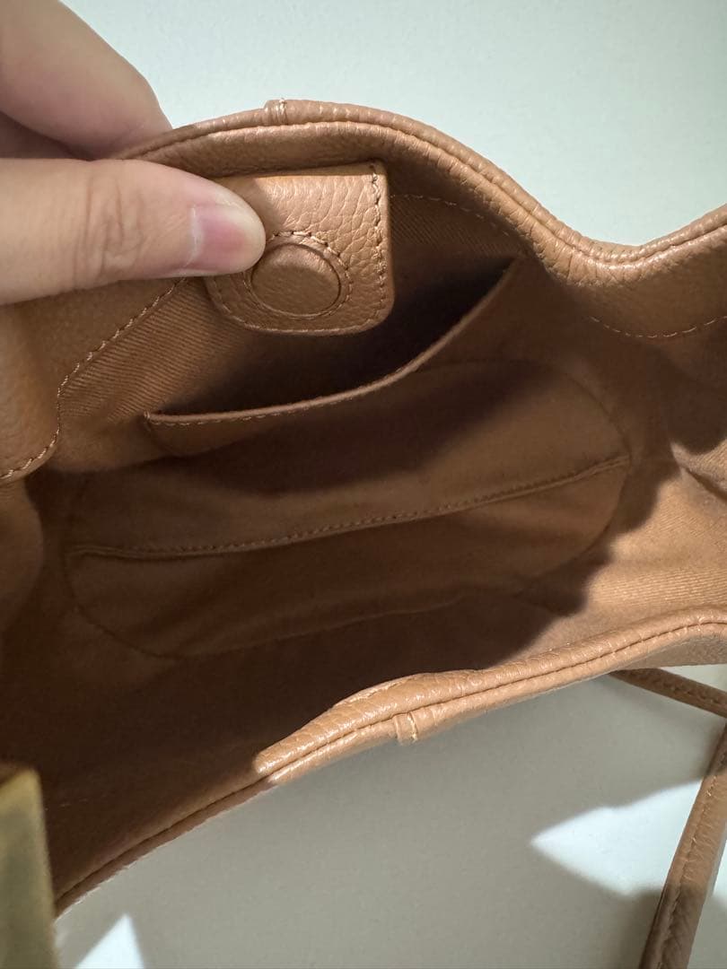 POLÈNE Béni ブラウン ショルダーバッグ