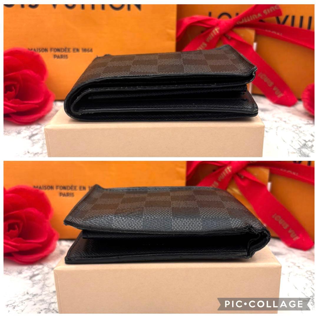 【新型モデル】 ルイヴィトン ダミエ グラフィット マルコ 折り財布