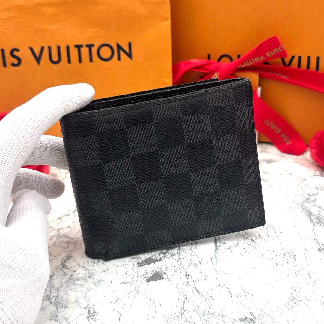 【新型モデル】 ルイヴィトン ダミエ グラフィット マルコ 折り財布