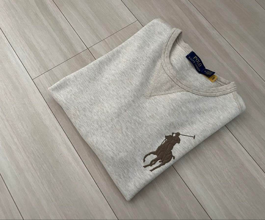 【人気完売品】POLO RALPH LAURENビッグポニースウェット　ベージュ