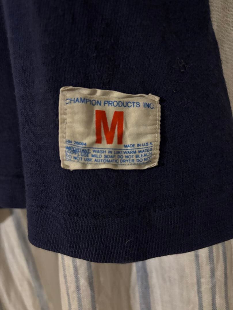 チャンピオン　フットボールシャツ　70年代　ビンテージ　M リバースウィーブ